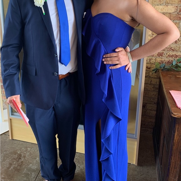 Blue Special Occasion Dress - Picture 2 of 3